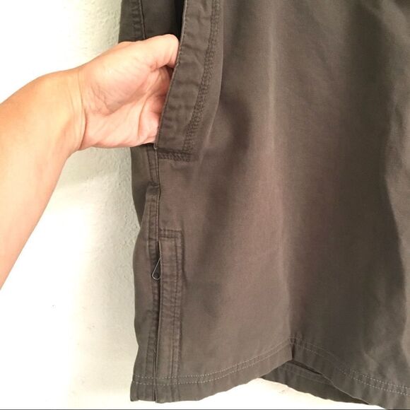 Columbia flat front brown gorpcore hiking shorts 38 - Picture 2 of 6